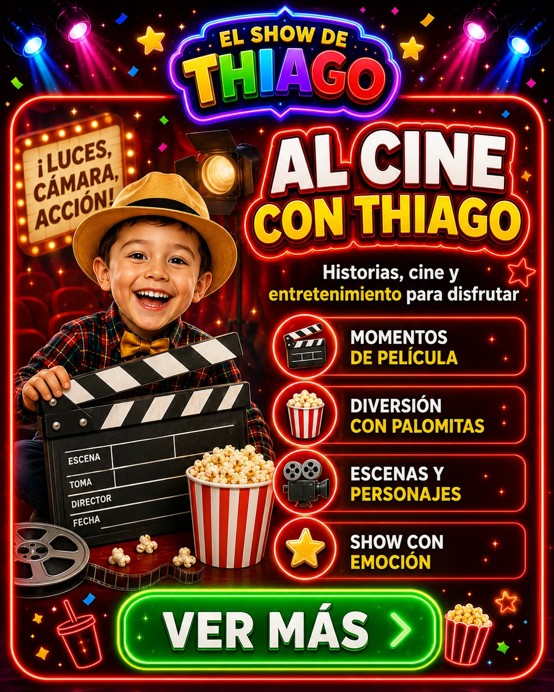 Al cine con Thiago